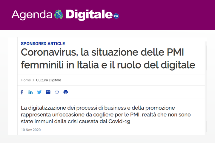 Coronavirus, la situazione delle PMI femminili in Italia e il ruolo del digitale